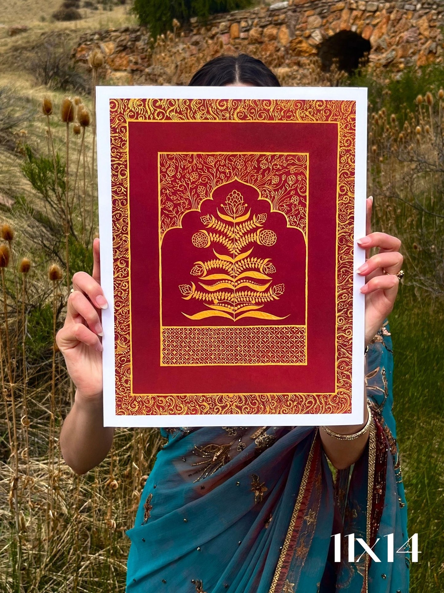 "Garden of Time" Indian Fantasy Art Print