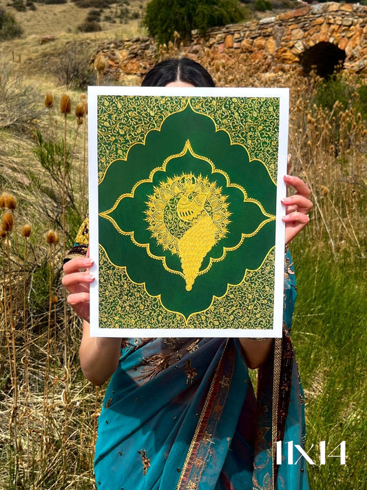 "Hanging Gardens" Indian Fantasy Art Print